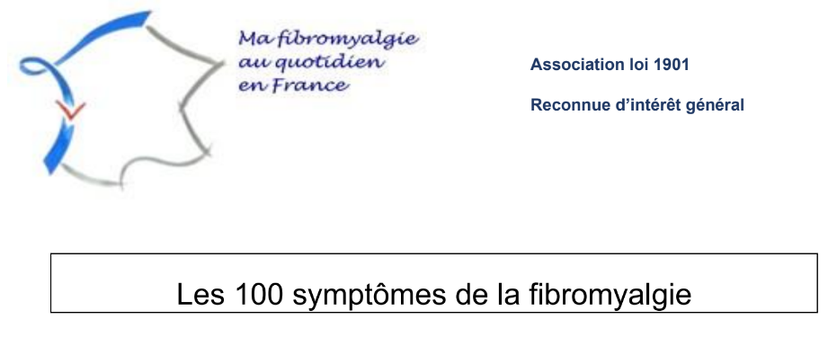 Les 100 symptômes de la fibromyalgie d'après l'extrait du livre ...